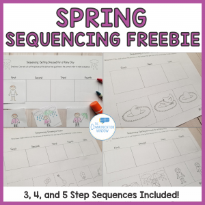 Free Spring Sequencing Speech Therapy Activities