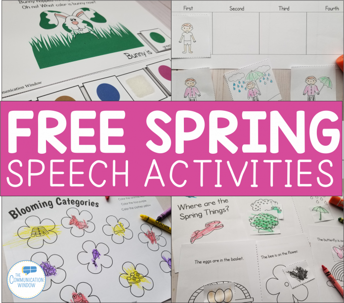 Random Speech Therapy Activities + FREEBIES